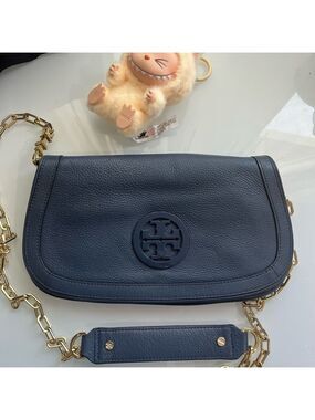 TORY BURCH BLUE AMANDA PURSE